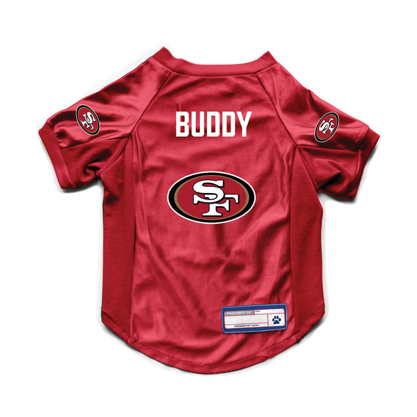 Wholesale San Francisco 49ers Custom Pet Stretch Jersey