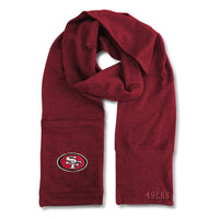 Wholesale San Francisco 49ers Jimmy Bean 4 in 1 Scarf DRED