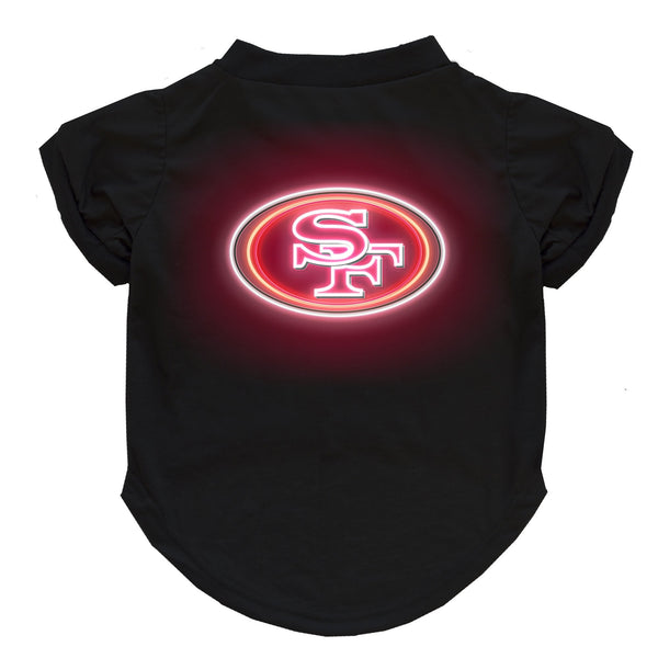 Wholesale San Francisco 49ers Neon Pet T-Shirt