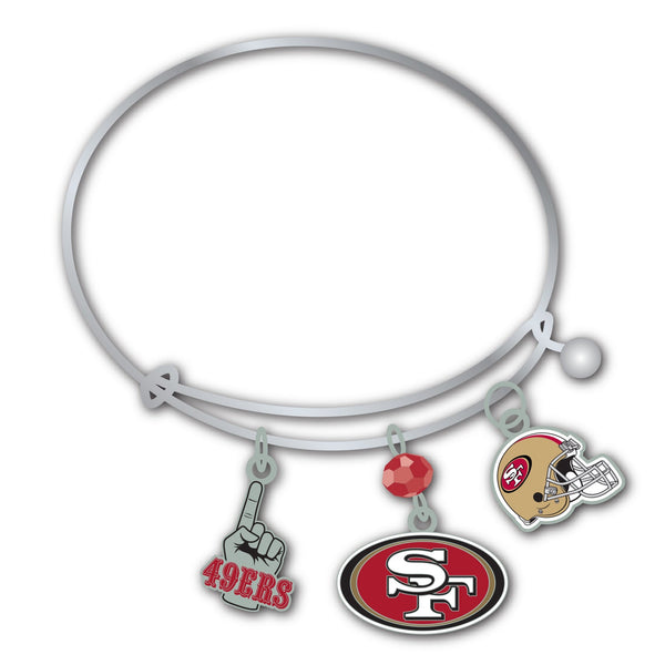 Wholesale San Francisco 49ers NFL / BRC001 - 3 Charm Bracelet