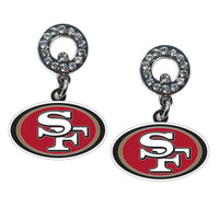 Wholesale San Francisco 49ers NFL / EAR006 - Rhinestone Earrings