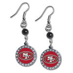 Wholesale San Francisco 49ers NFL / EAR007 - Rhinestone Dangle Earrings