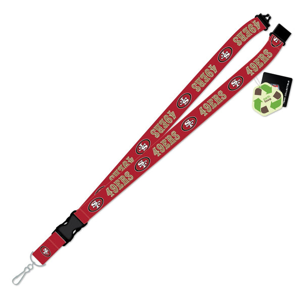 Wholesale San Francisco 49ers NFL / LYD007 - Logo Lanyards Silkscreened