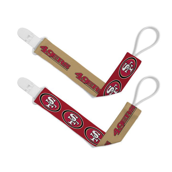 Wholesale San Francisco 49ers - Pacifier Clip 2-Pack