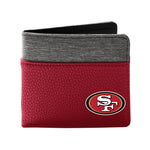 Wholesale San Francisco 49ers Pebble BiFold Wallet DRED