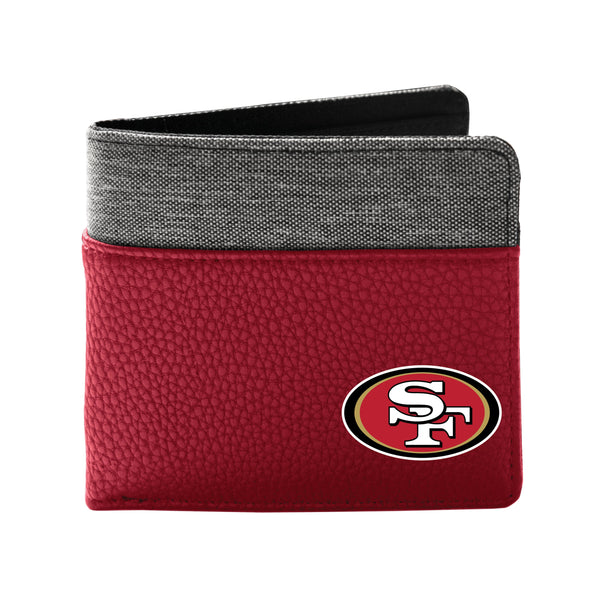 Wholesale San Francisco 49ers Pebble BiFold Wallet DRED