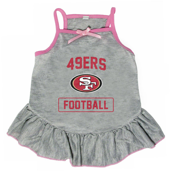 Wholesale San Francisco 49ers Pet Dress Grey Type- Assorted Sizes