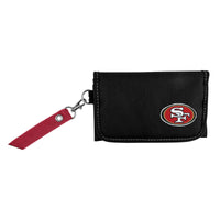Wholesale San Francisco 49ers Ribbon Organizer Wallet Dark Red