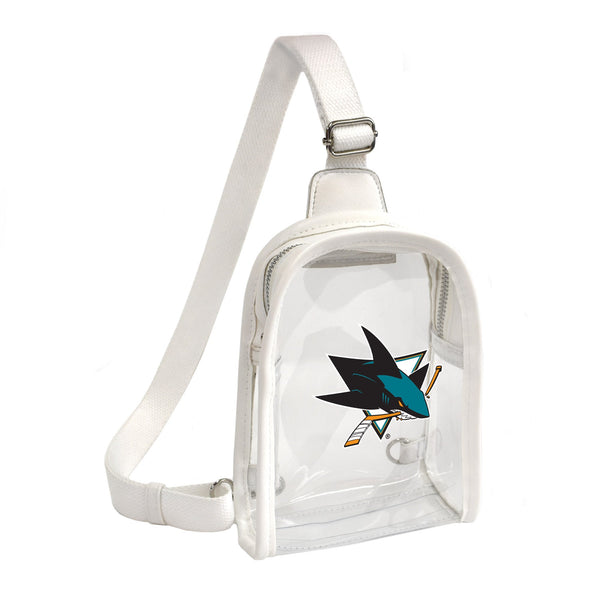 Wholesale San Jose Sharks Clear Mini Sling