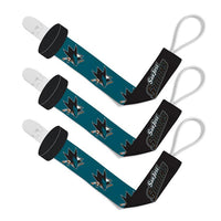 Wholesale San Jose Sharks - Pacifier Clip 3-Pack