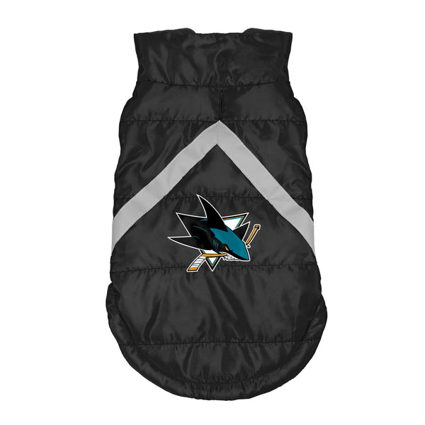 Wholesale San Jose Sharks Pet Puffer Vest TC