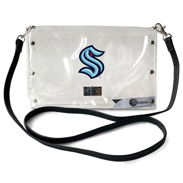 Wholesale Seattle Kraken Clear Envelope Purse BLANK