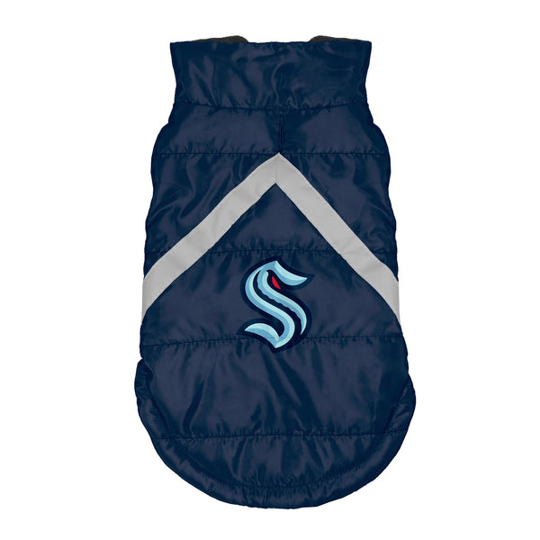 Wholesale Seattle Kraken Pet Puffer Vest TC