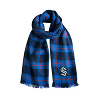 Wholesale Seattle Kraken Plaid Blanket Scarf NV-RED