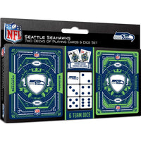 Wholesale Seattle Seahawks - 2-Pack Playing Cards & Dice Set