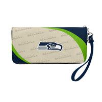 Wholesale Seattle Seahawks Curve Zip Organizer Wallet