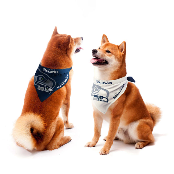 Wholesale Seattle Seahawks Home and Away Pet Bandana Set