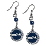 Wholesale Seattle Seahawks NFL / EAR007 - Rhinestone Dangle Earrings