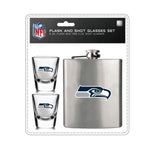 Wholesale Seattle Seahawks NFL / FSK001 - Flask Shot Glasses Set