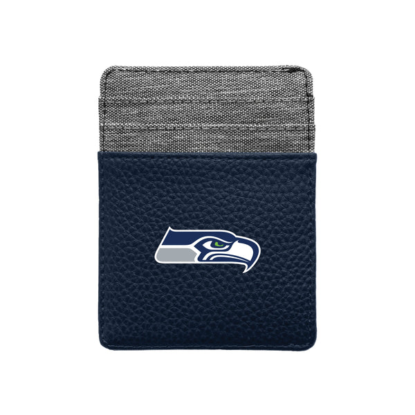 Wholesale Seattle Seahawks Pebble Front Pocket Wallet Navy