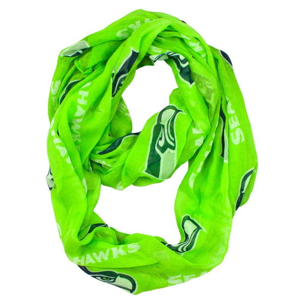 Wholesale Seattle Seahawks Sheer Infinity Scarf