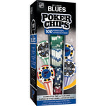 Wholesale St. Louis Blues 100 Piece Poker Chips