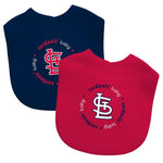 Wholesale St. Louis Cardinals - Baby Bibs 2-Pack - Red & Navy