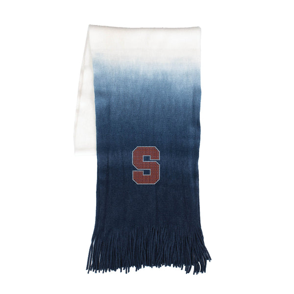 Wholesale Syracuse Orange Dip Dye Scarf Navy