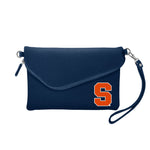 Wholesale Syracuse Orange Fold Over Crossbody Pebble Navy