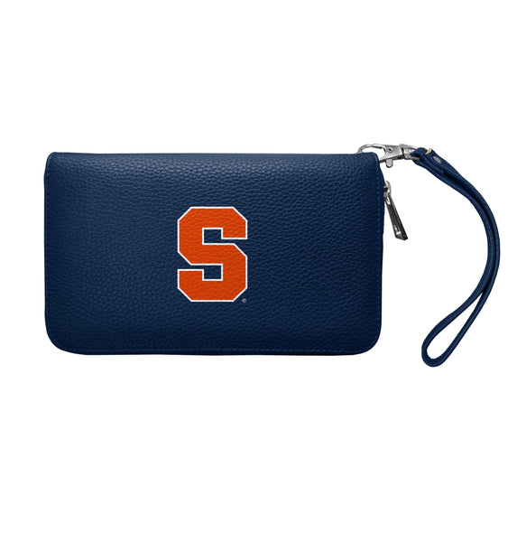 Wholesale Syracuse Orange Zip Organizer Wallet Pebble Navy