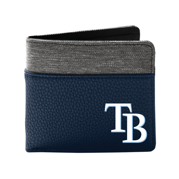 Wholesale Tampa Bay Rays Pebble BiFold Wallet NAVY