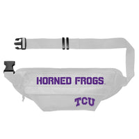 Wholesale TCU Horned Frogs - Assorted Sizes Fanny Pack WHTE