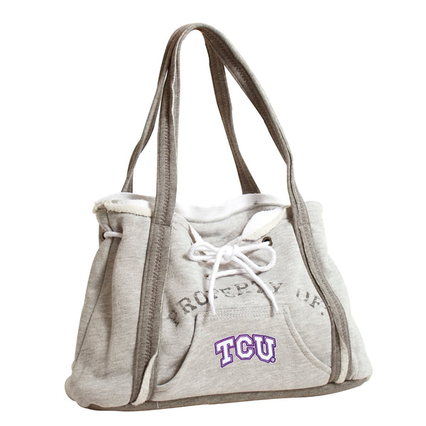 Wholesale TCU Horned Frogs Hoodie Purse Grey