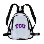 Wholesale TCU Horned Frogs Pet Mini Backpack WHTE M