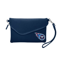 Wholesale Tennessee Titans Fold Over Crossbody Pebble Navy