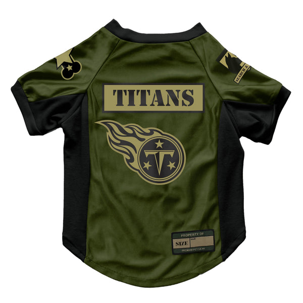 Wholesale Tennessee Titans Valor Pet Stretch Jersey