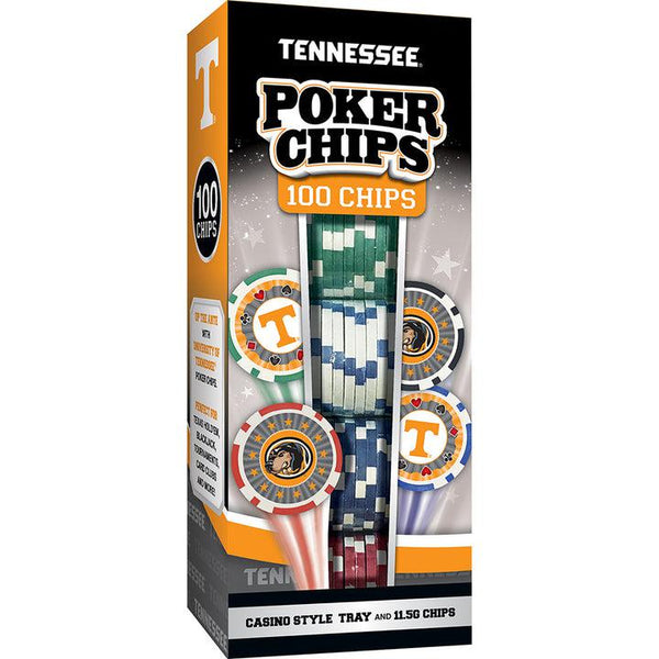 Wholesale Tennessee Volunteers 100 Piece Poker Chips