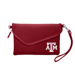 Wholesale Texas A&M Aggies Fold Over Crossbody Pebble Maroon