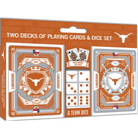 Wholesale Texas Longhorns - 2-Pack Playing Cards & Dice Set