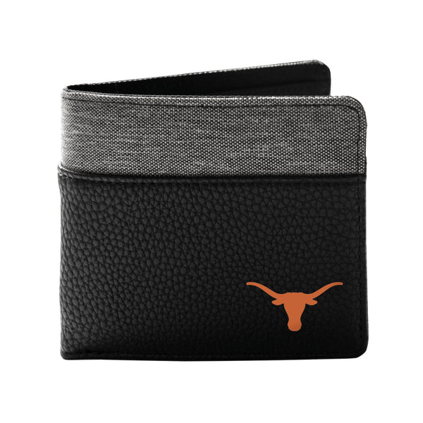 Wholesale Texas Longhorns Pebble BiFold Wallet BLCK