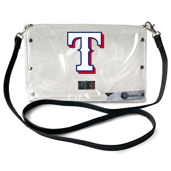 Wholesale Texas Rangers Clear Envelope Purse STRAP