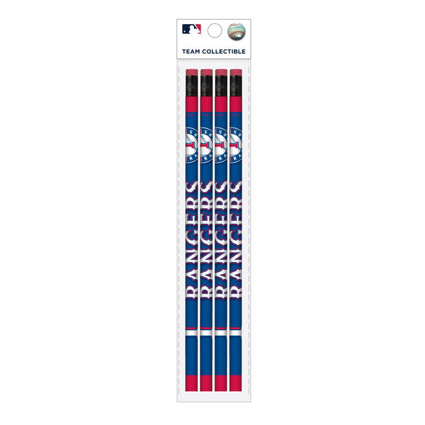 Wholesale Texas Rangers MLB / PCL001 - Cool Color Pencils 4PK