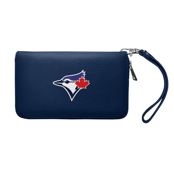 Wholesale Toronto Blue Jays Zip Organizer Wallet Pebble Navy