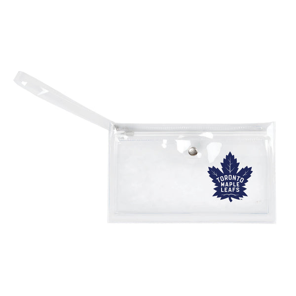 Wholesale Toronto Maple Leafs Clear Ticket Wristlet