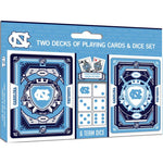 Wholesale UNC Tar Heels - 2-Pack Playing Cards & Dice Set