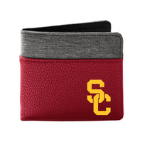 Wholesale USC Trojans Pebble BiFold Wallet DRED