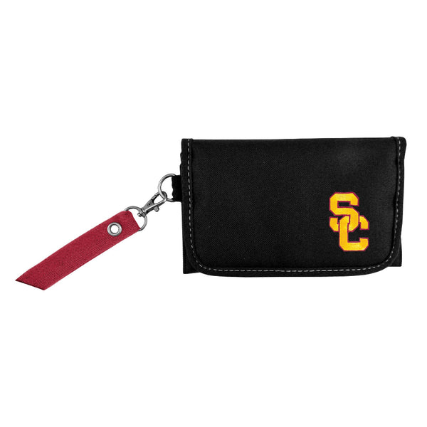 Wholesale USC Trojans Ribbon Organizer Wallet Dark Red