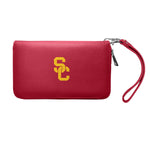 Wholesale USC Trojans Zip Organizer Wallet Pebble Dark Red