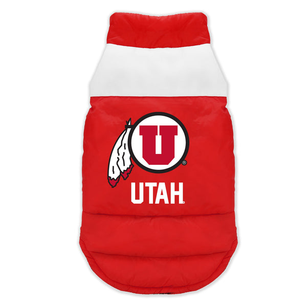 Wholesale Utah Utes Pet Parka Puff Vest