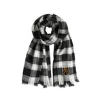 Wholesale Vegas Golden Knights Plaid Blanket Scarf BL-GRY